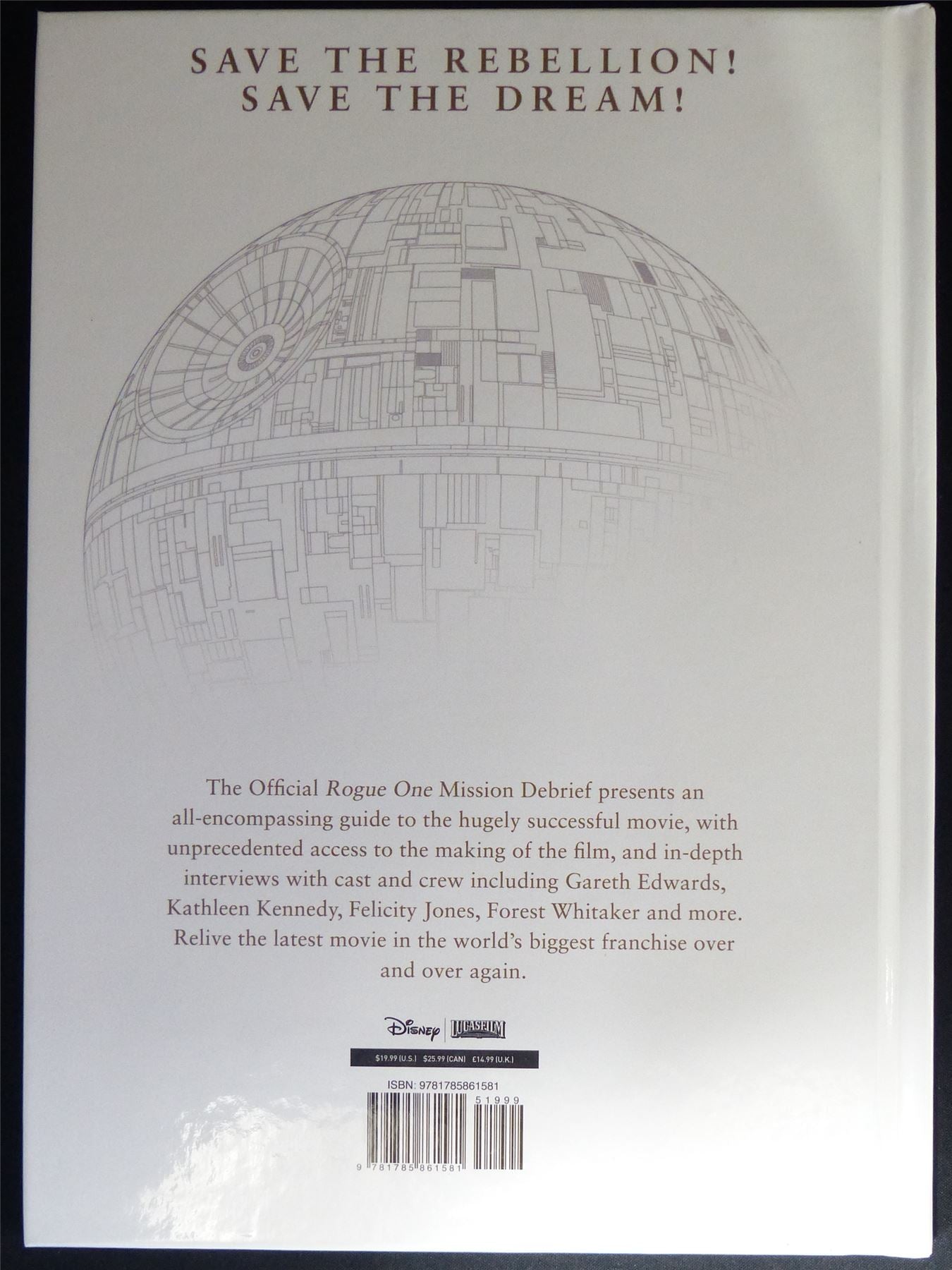 Star Wars Rogue One: Official Mission Debrief Gift Book - Titan Hardback #4D