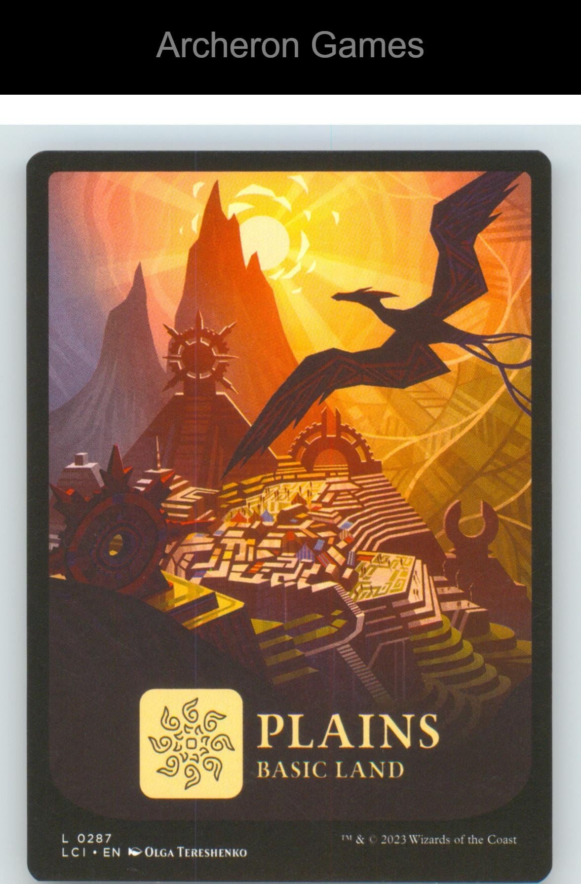 Plains (0287) LCI 287 Land MTG Card The Lost Caverns of Ixalan