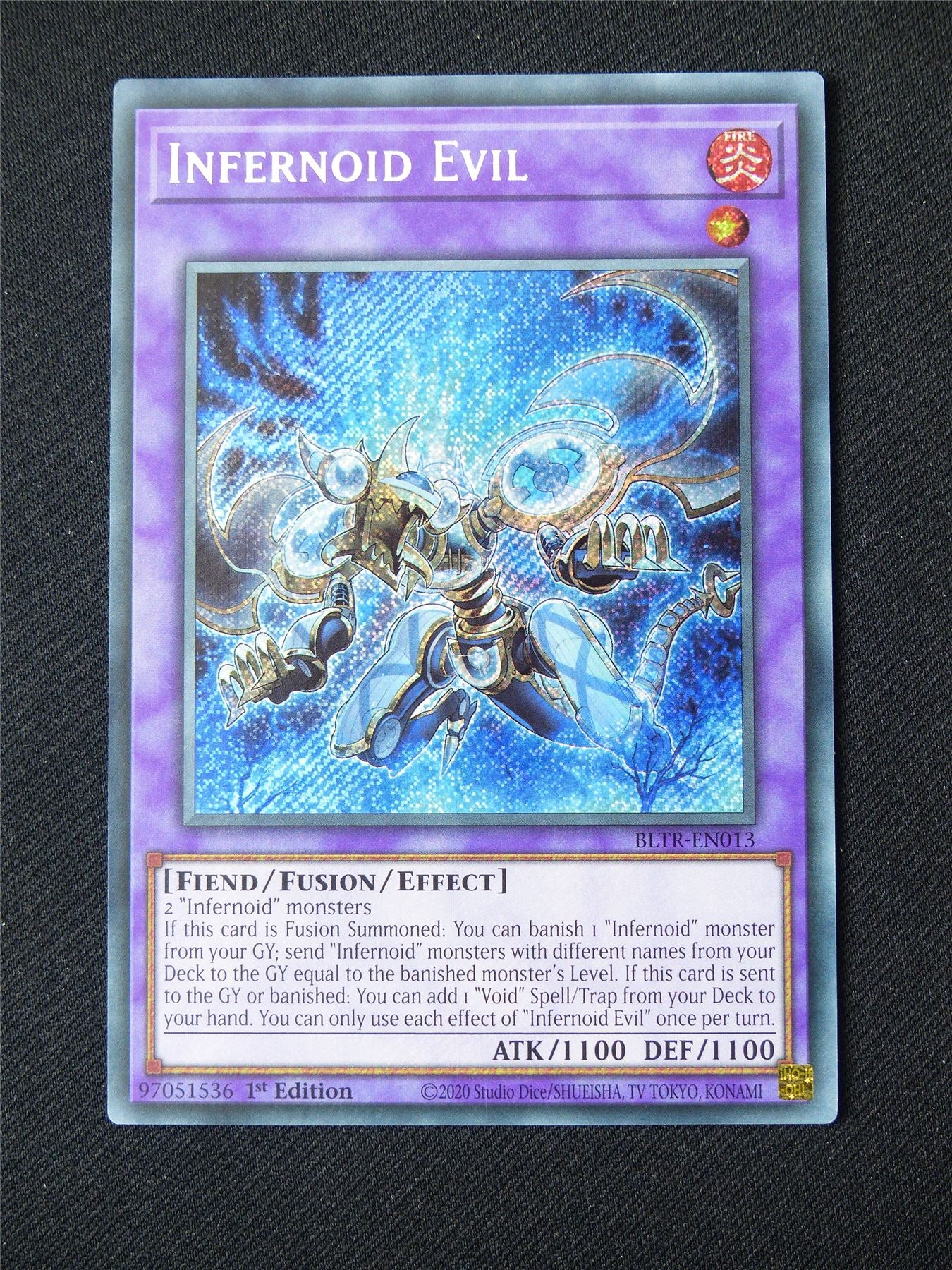 Infernoid Evil BLTR Secret Rare - 1st ed Yugioh Card #1UU