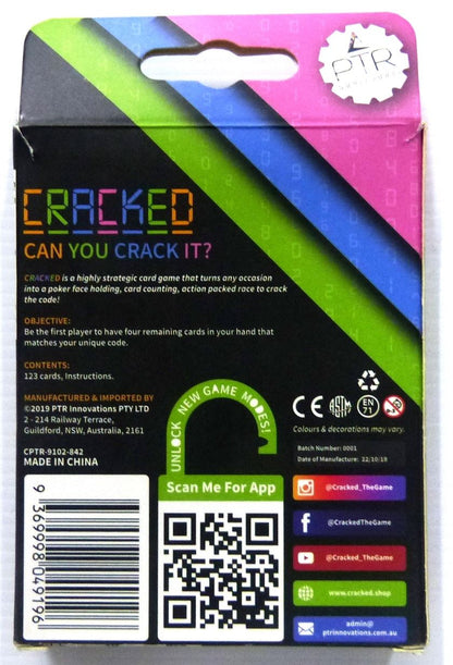Cracked Card game - Board Game #2UD