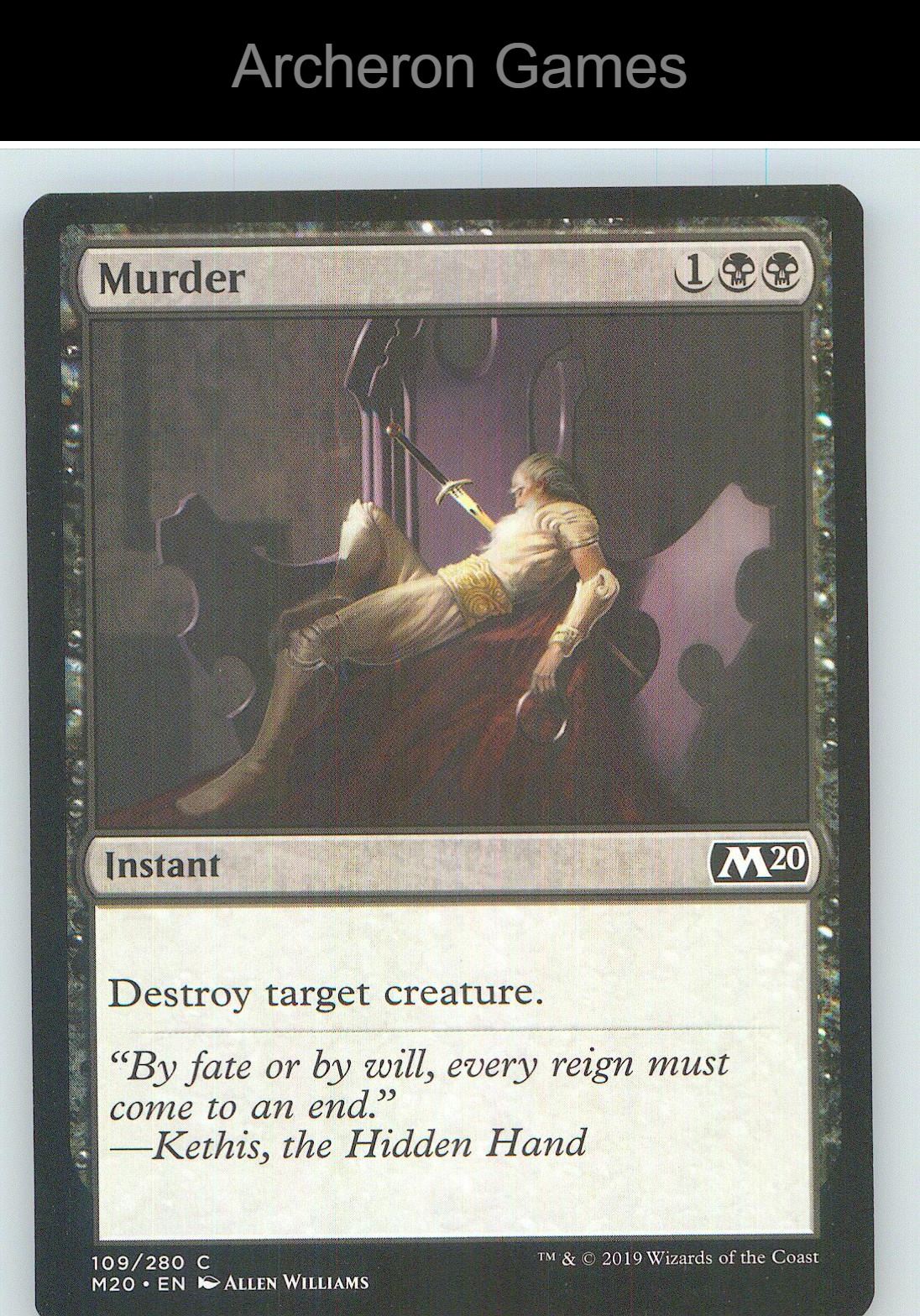 Murder M20 109 C MTG Card NM/EX+