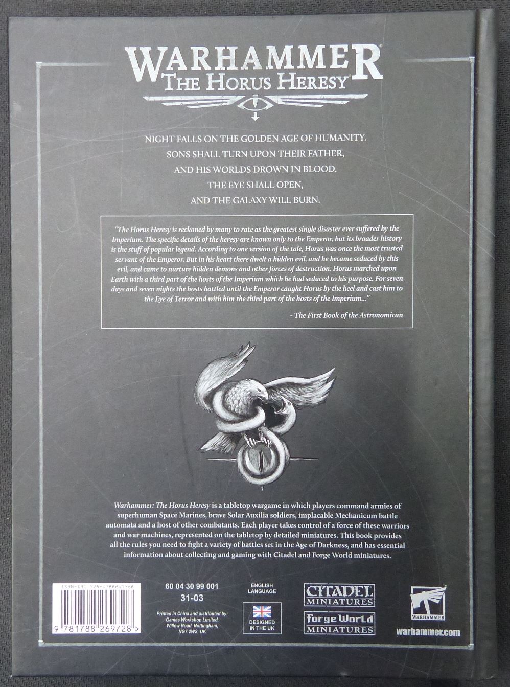 Age of Darkness Rulebook - Horus Heresy - Warhammer AoS 40k #39S