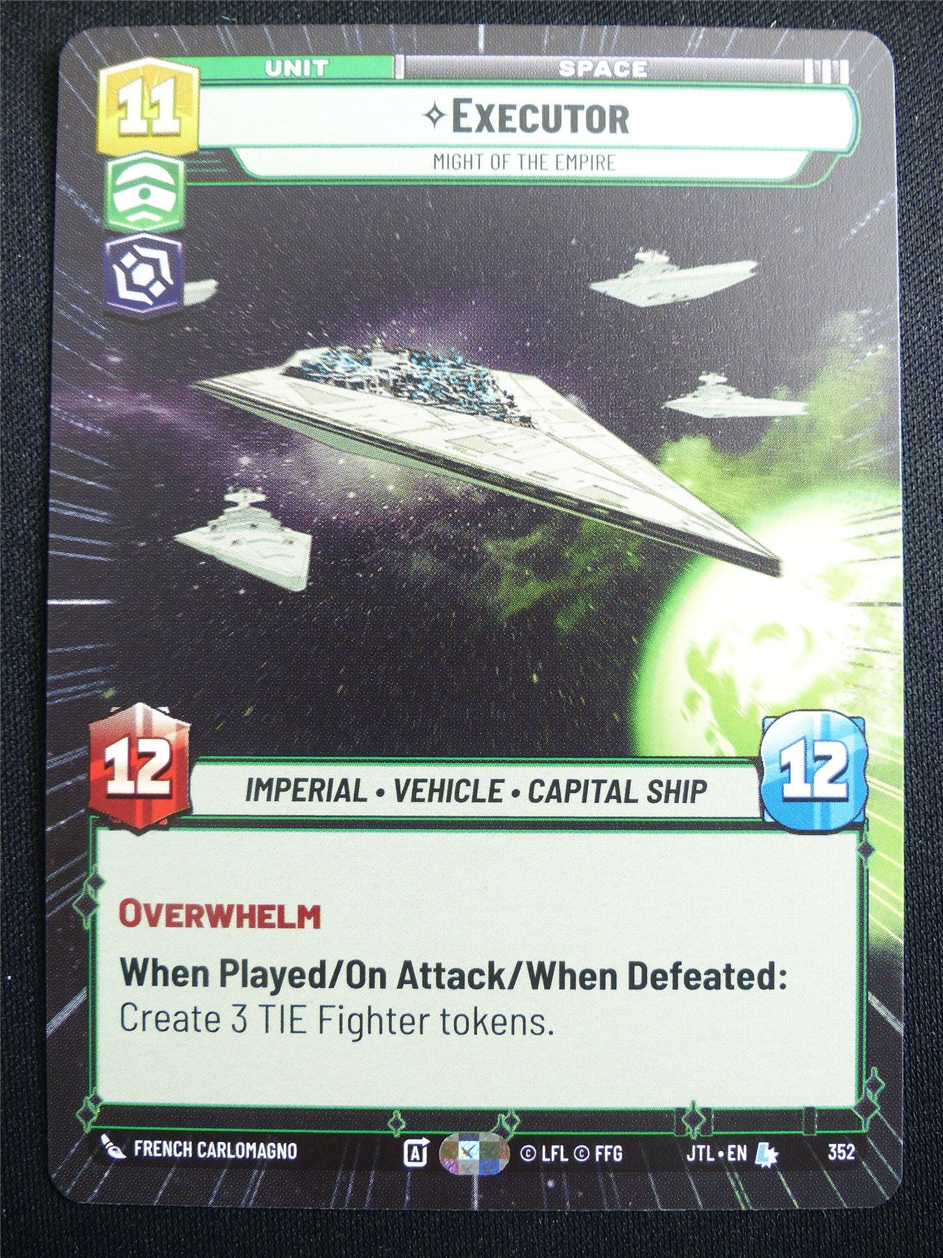 Executor 352 Hyperspace - Star Wars Unlimited Card #4G4