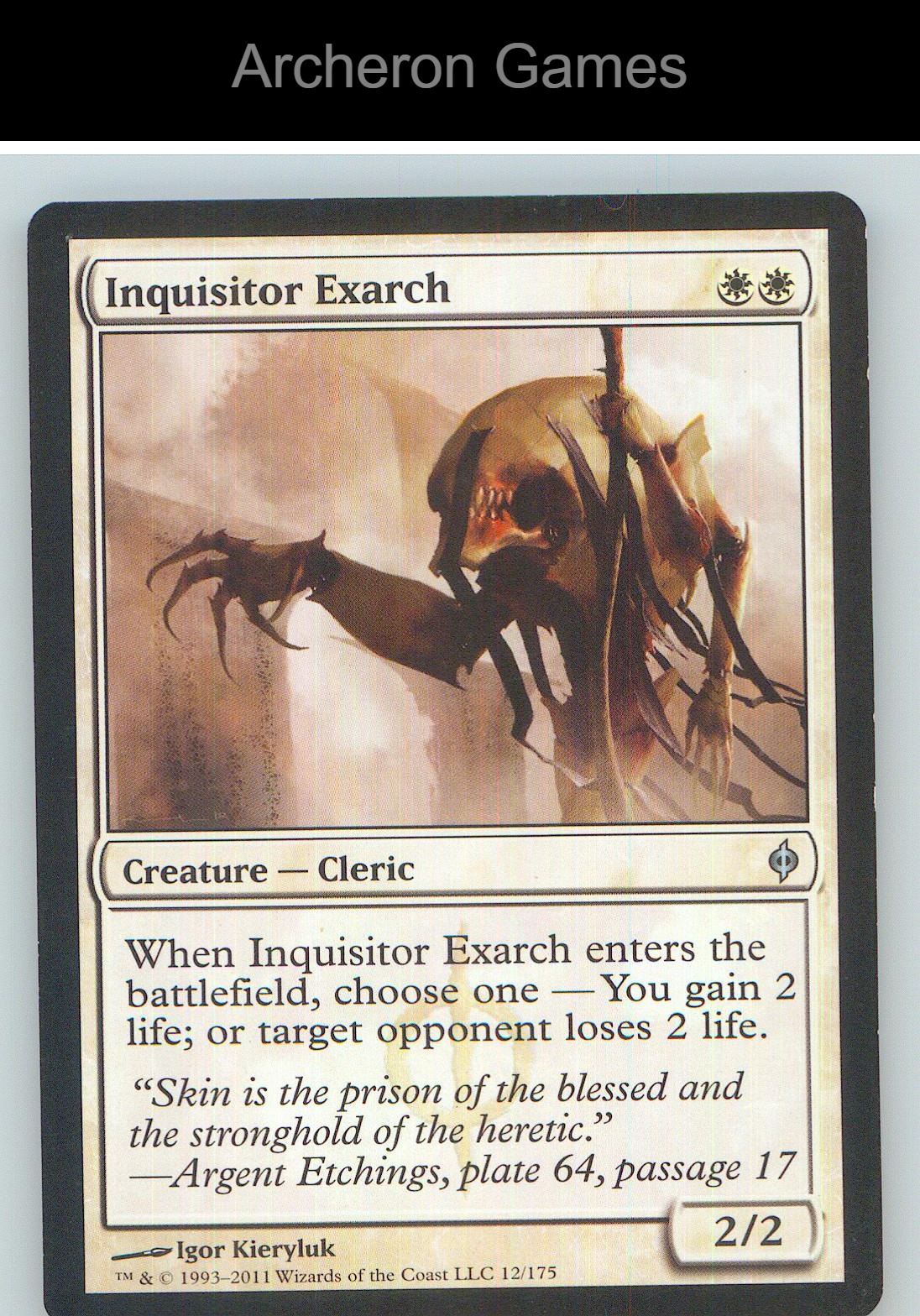 Inquisitor Exarch NPH 12 UC MTG Card NM/EX+