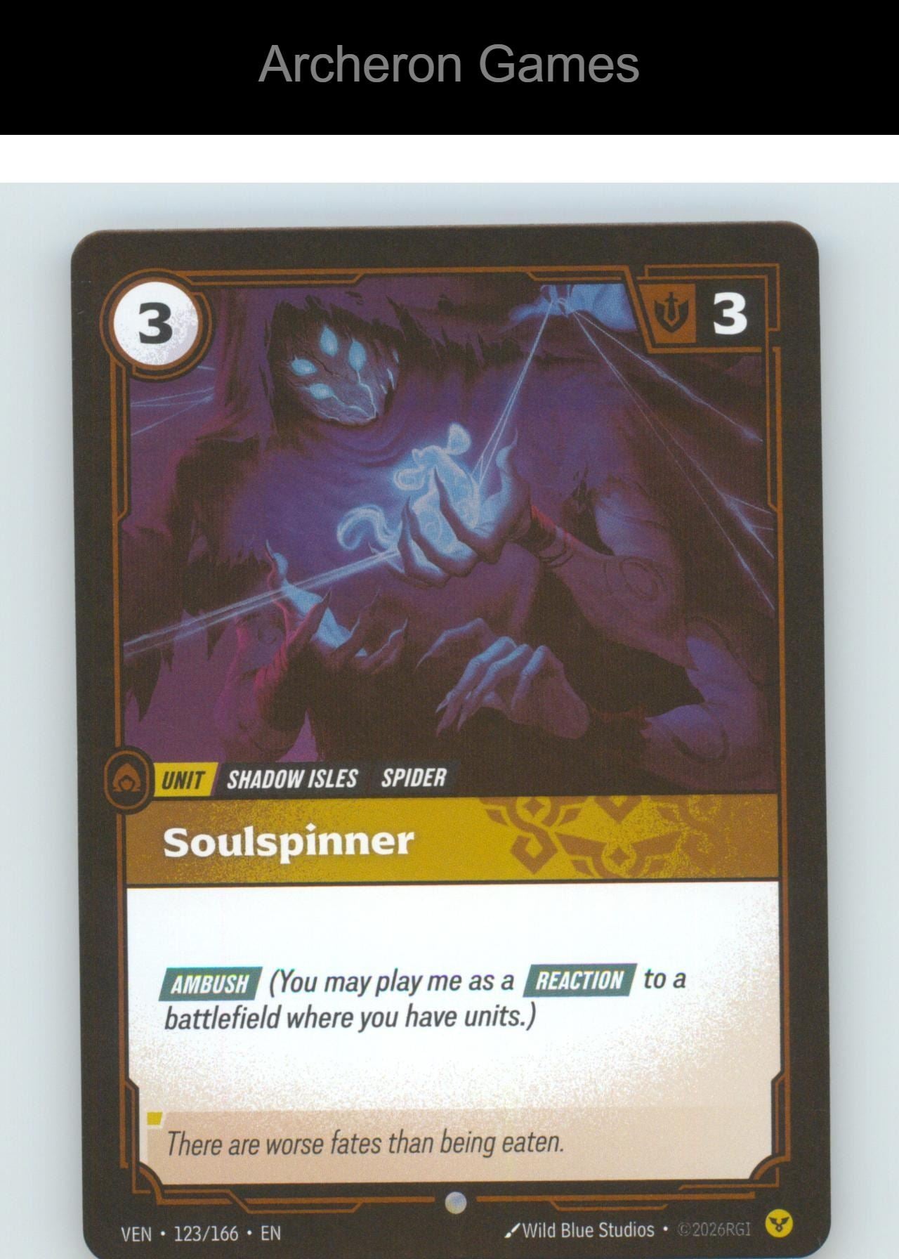 Soulspinner VEN 123/166 C Vendetta Riftbound Card Foil