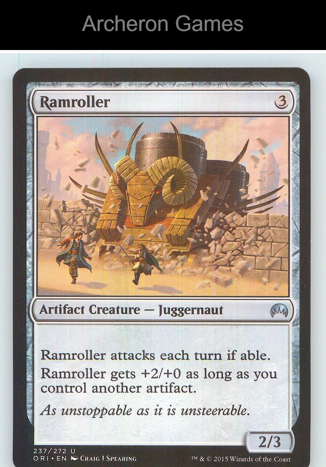 Ramroller ORI 237 UC MTG Card NM/EX+