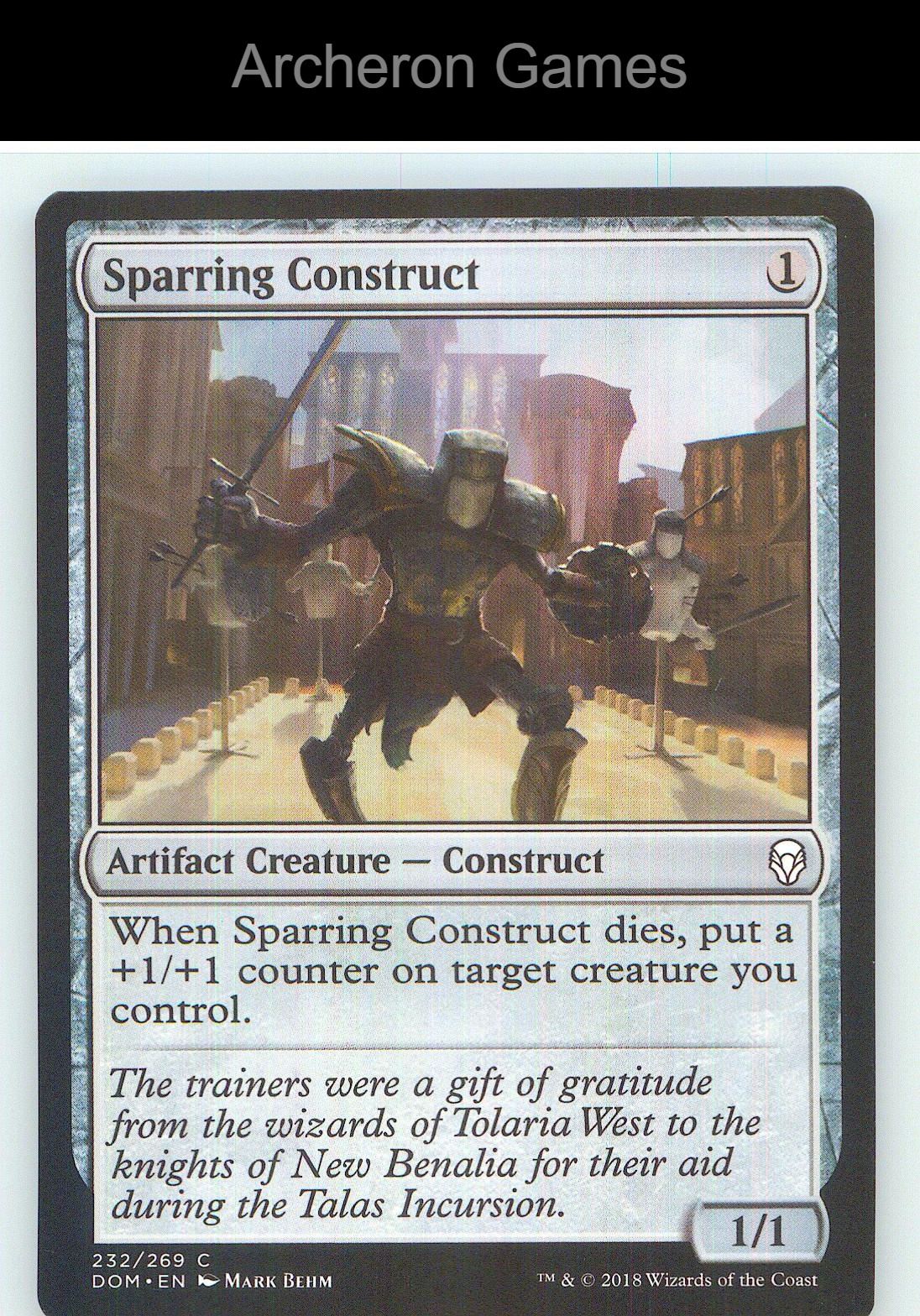 Sparring Construct DOM 232 C MTG Card NM/EX+