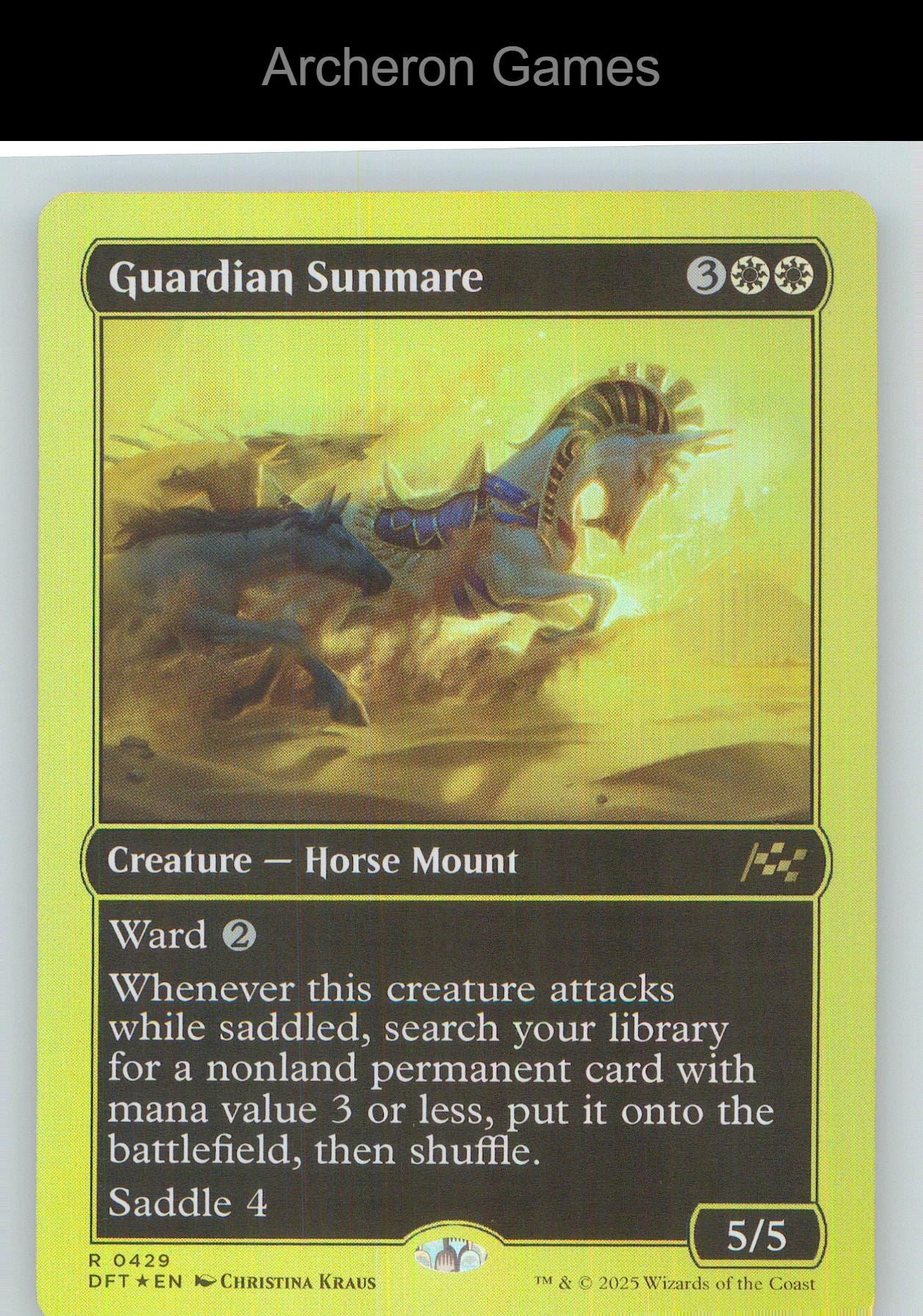 Guardian Sunmare (First-Place Foil) DFT 429 R MTG Card NM/EX+