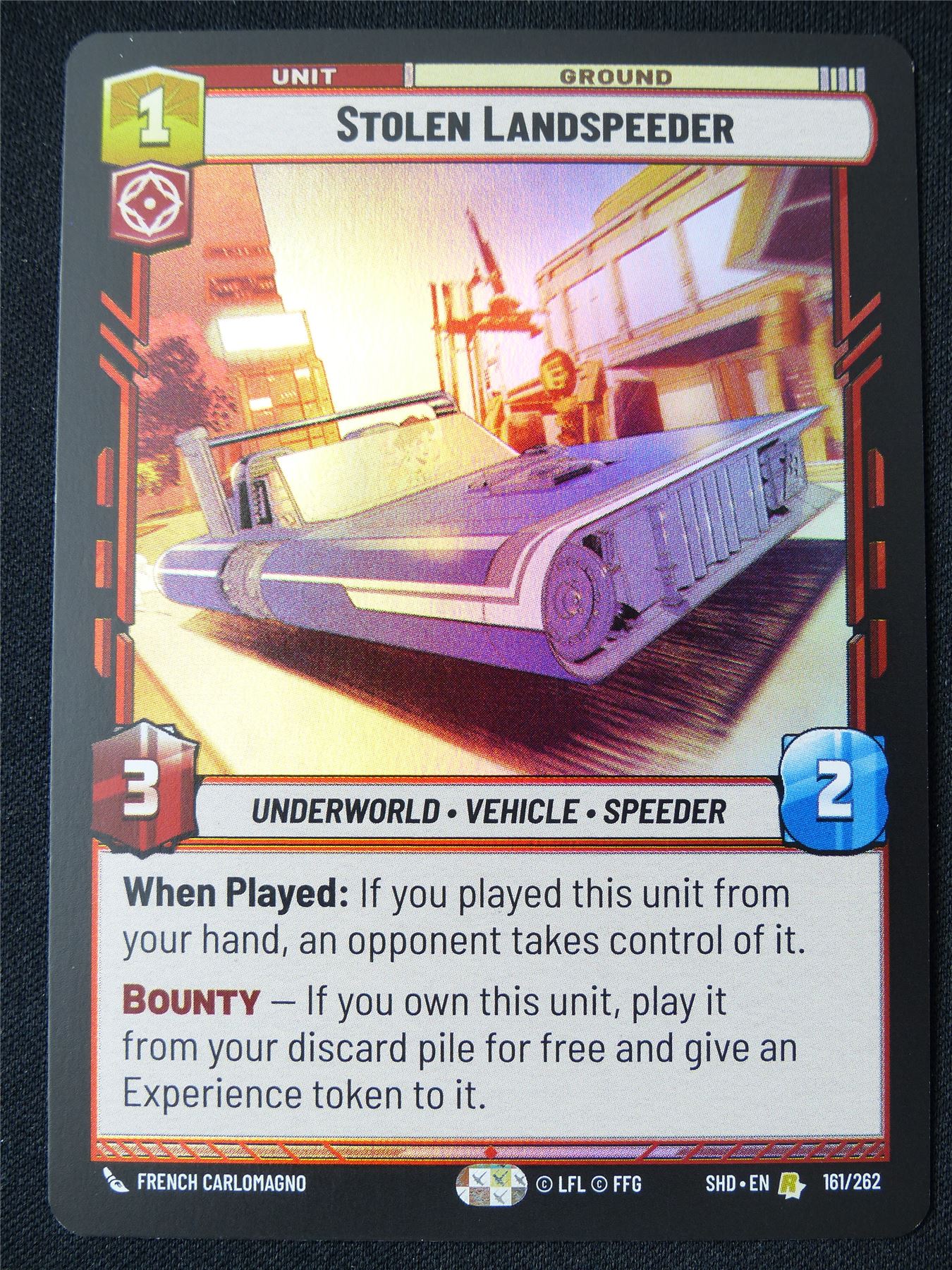 Stolen Landspeeder 161/262 Foil - Star Wars Unlimited Card #12B