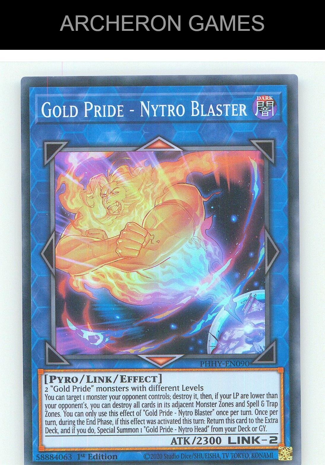 Gold Pride - Nytro Blaster SR YUGIOH Card 1st Edition