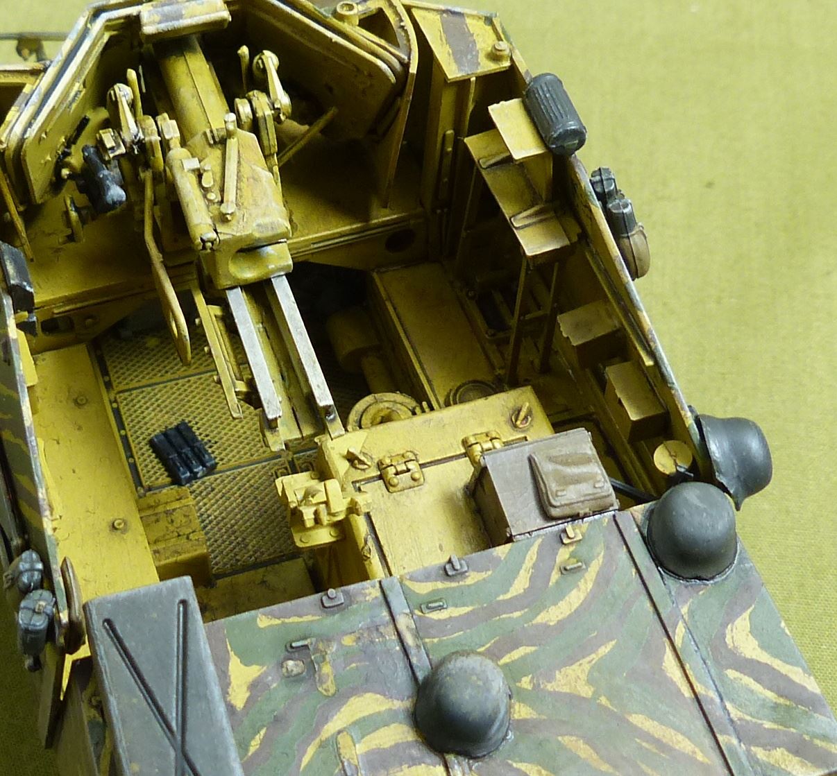 German Tank Destroyer Marder II painted 1:35 scale - WW2 Model #171