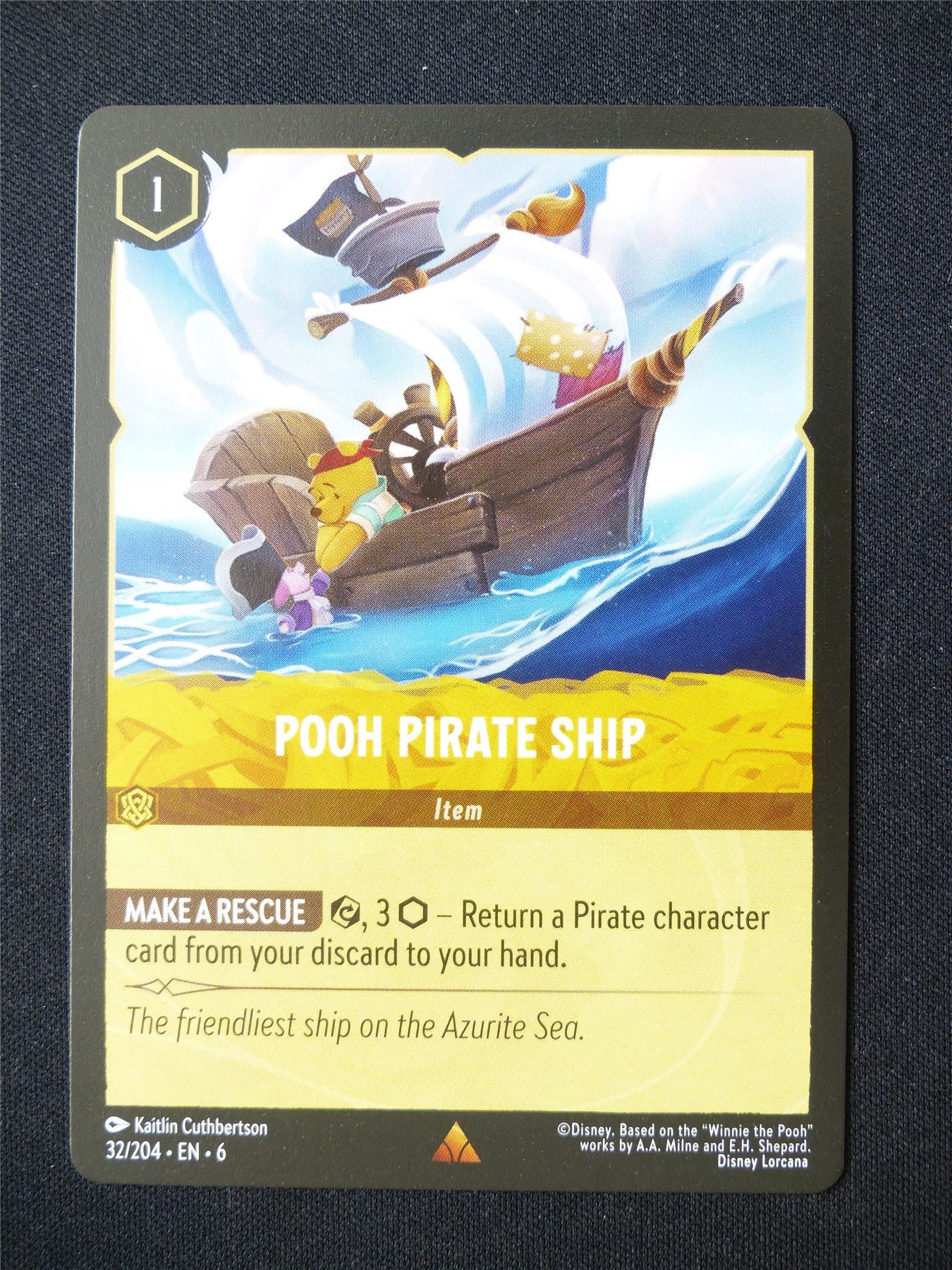 Pooh Pirate Ship 32/204 - Lorcana Card #6FU