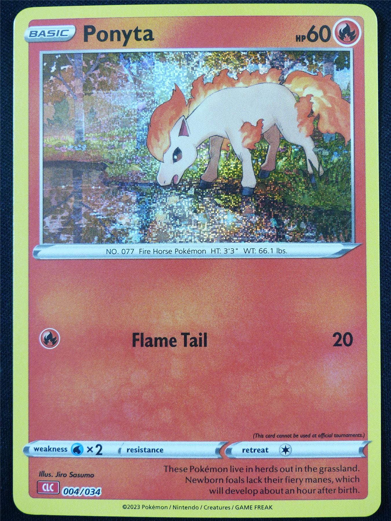 Ponyta 004/034 Holo CLC - Classic Pokemon Card #4C7 Archeron Ponyta 004/034 Holo CLC - Classic Pokemon Card #4C7 Archeron