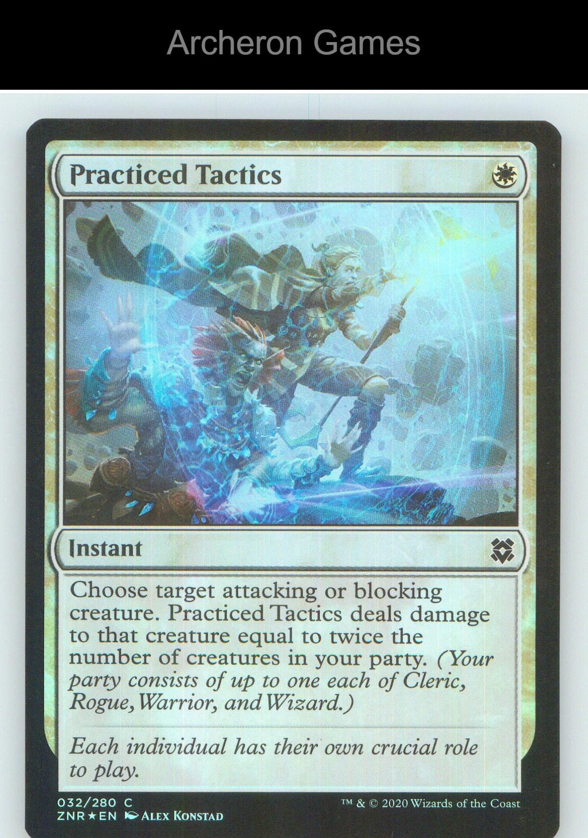 Practiced Tactics ZNR 32 C MTG Card NM/EX+ Foil