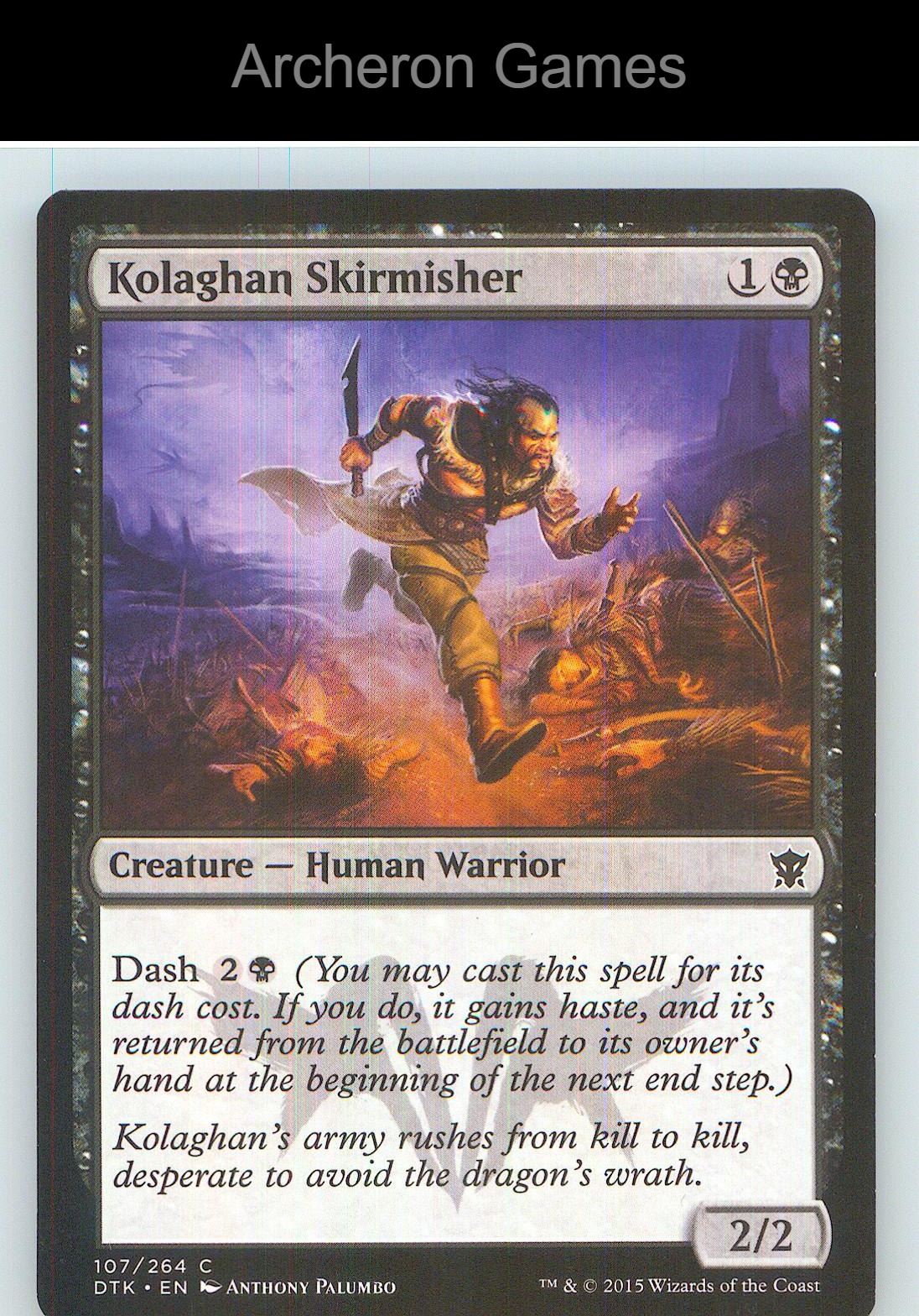 Kolaghan Skirmisher DTK 107 C MTG Card NM/EX+