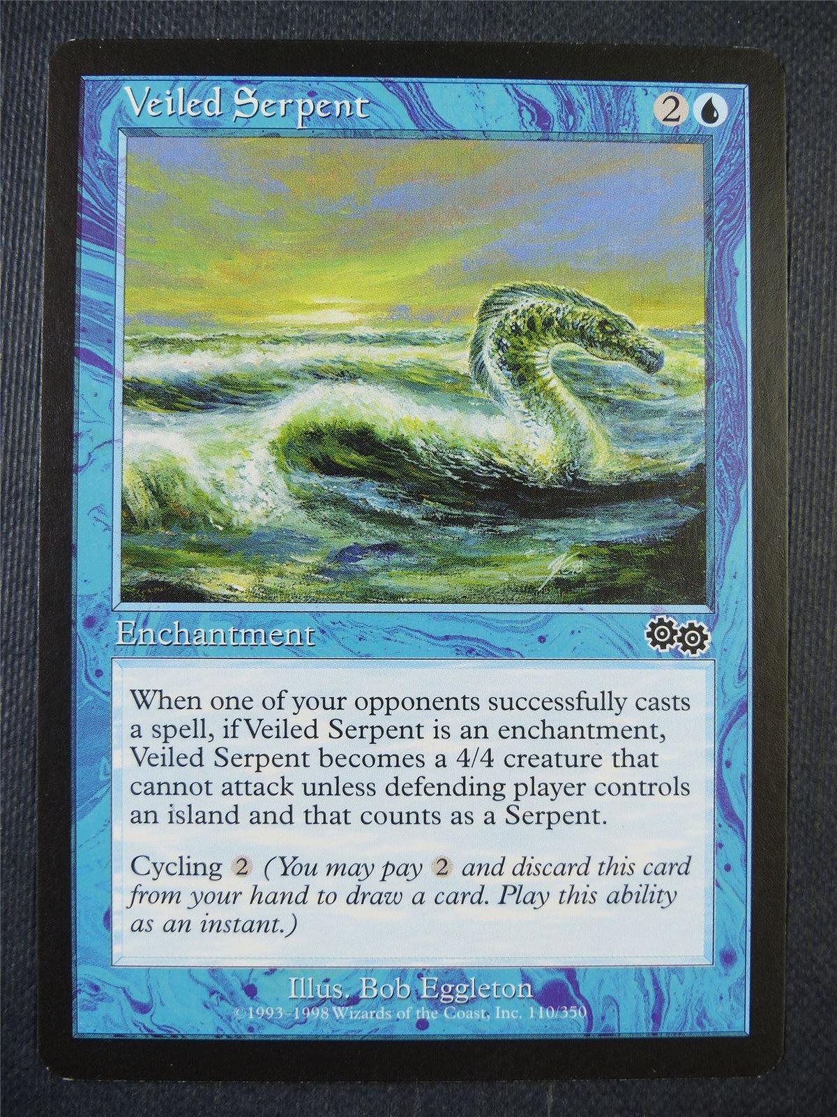 Veiled Serpent - Urza's Saga - Mtg Card #739