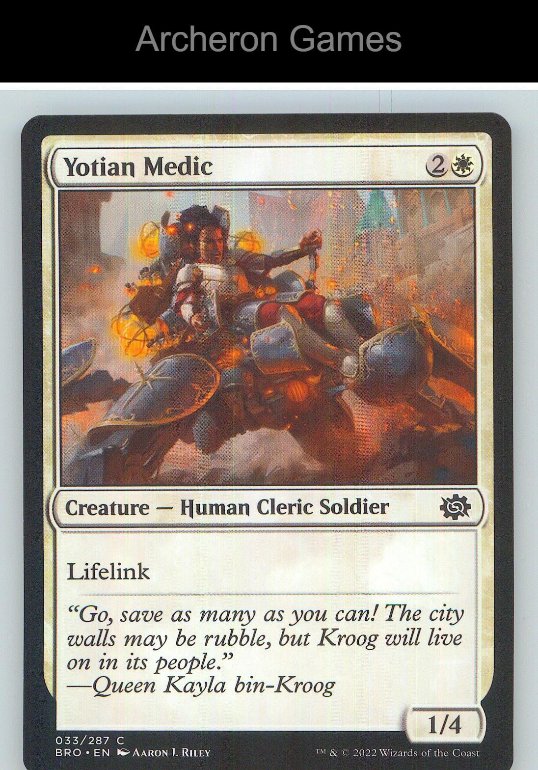 Yotian Medic BRO 33 C MTG Card NM/EX+