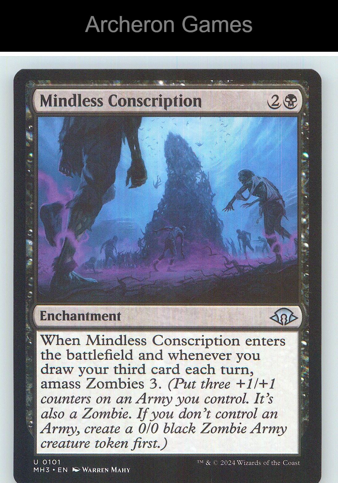 Mindless Conscription MH3 101 UC MTG Card NM/EX+