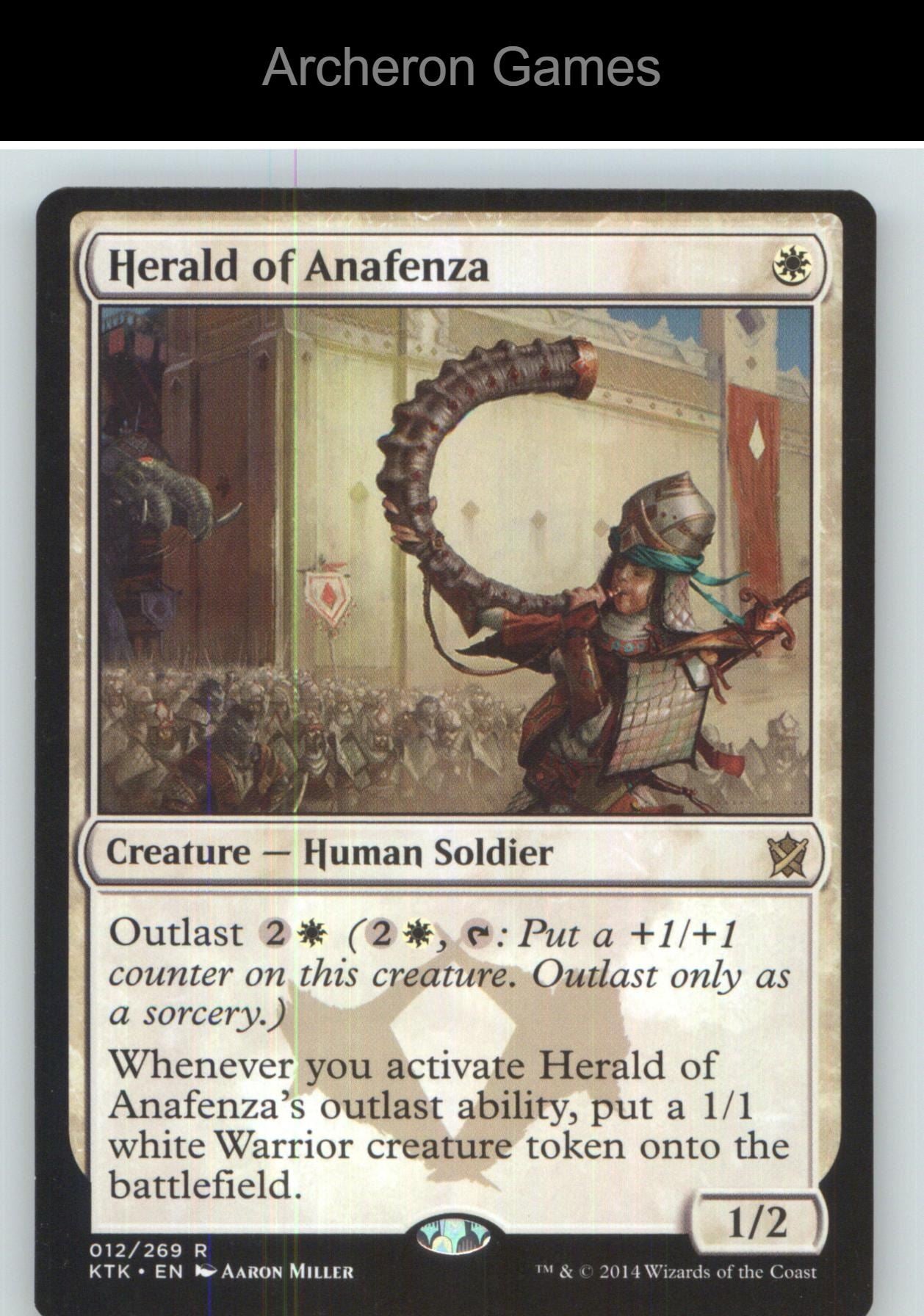 Herald of Anafenza KTK 12 R MTG Card NM/EX+