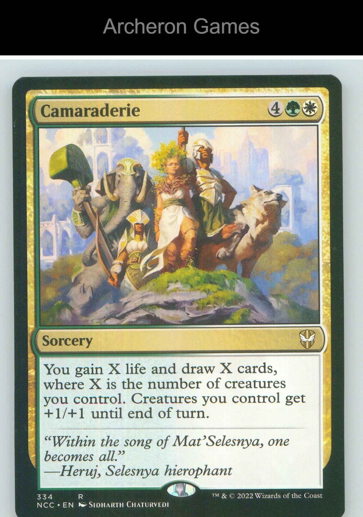 Camaraderie NCC 334 R MTG Card NM/EX+