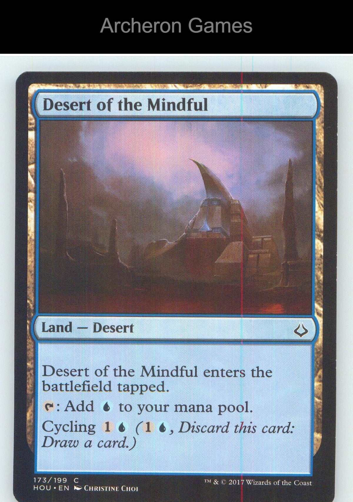 Desert of the Mindful HOU 173 C MTG Card NM/EX+