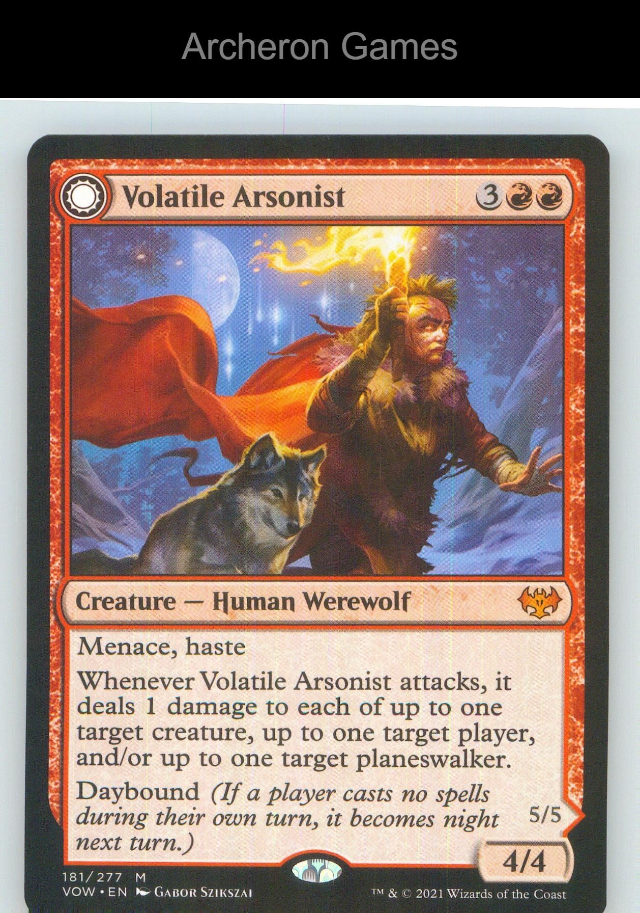 Volatile Arsonist VOW 181 Mythic MTG Card NM/EX+