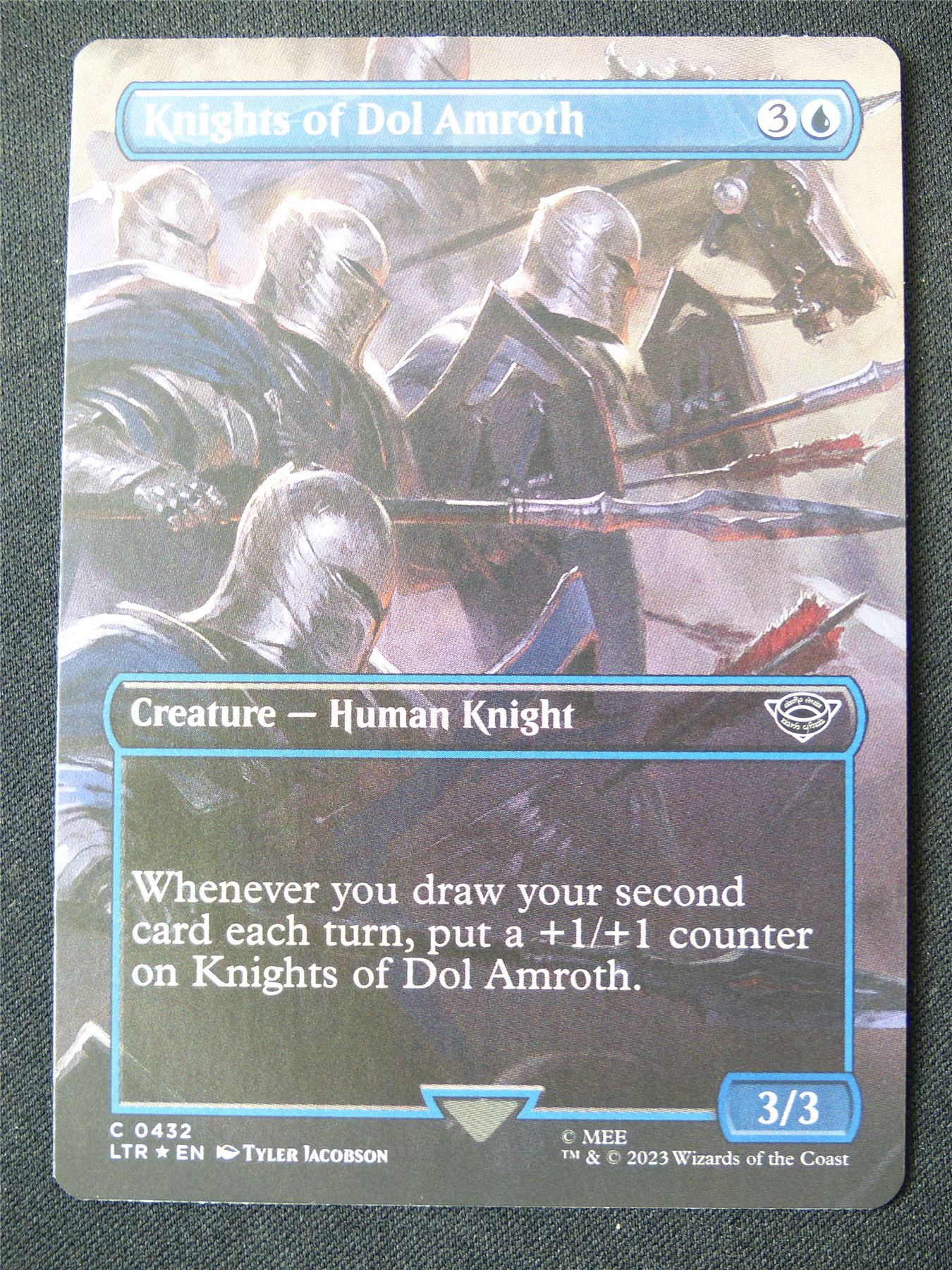 Knights of Dol Amroth Borderless Foil - LTR - Mtg Card #16J – Archeron