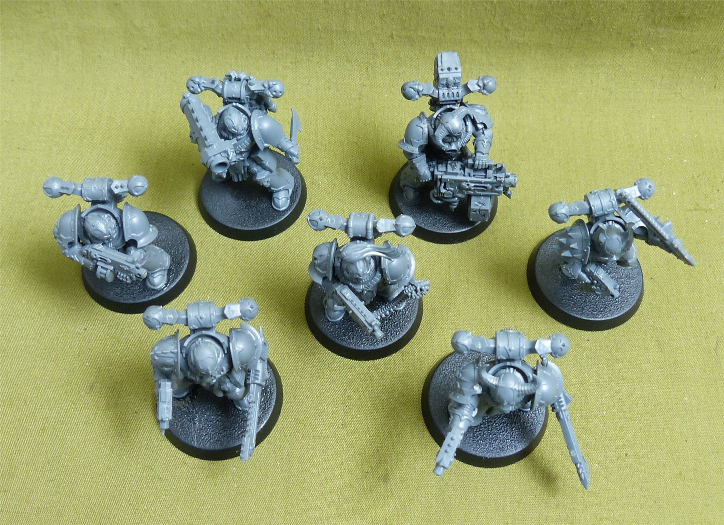 Legionaries set of 7 - Chaos Space Marines - Warhammer 40K #445