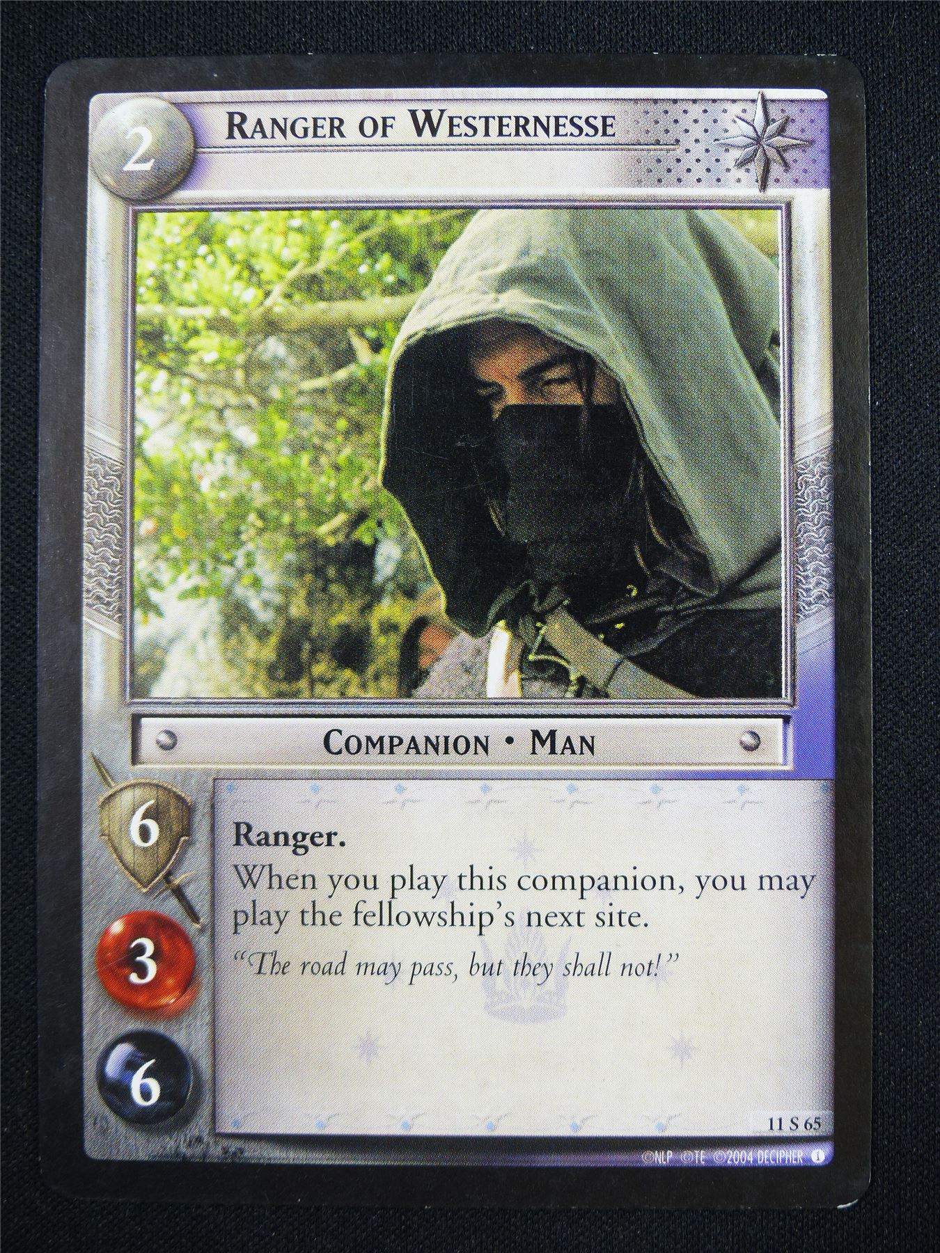 Ranger of Westernesse 11 S 65 - LotR Card #18M