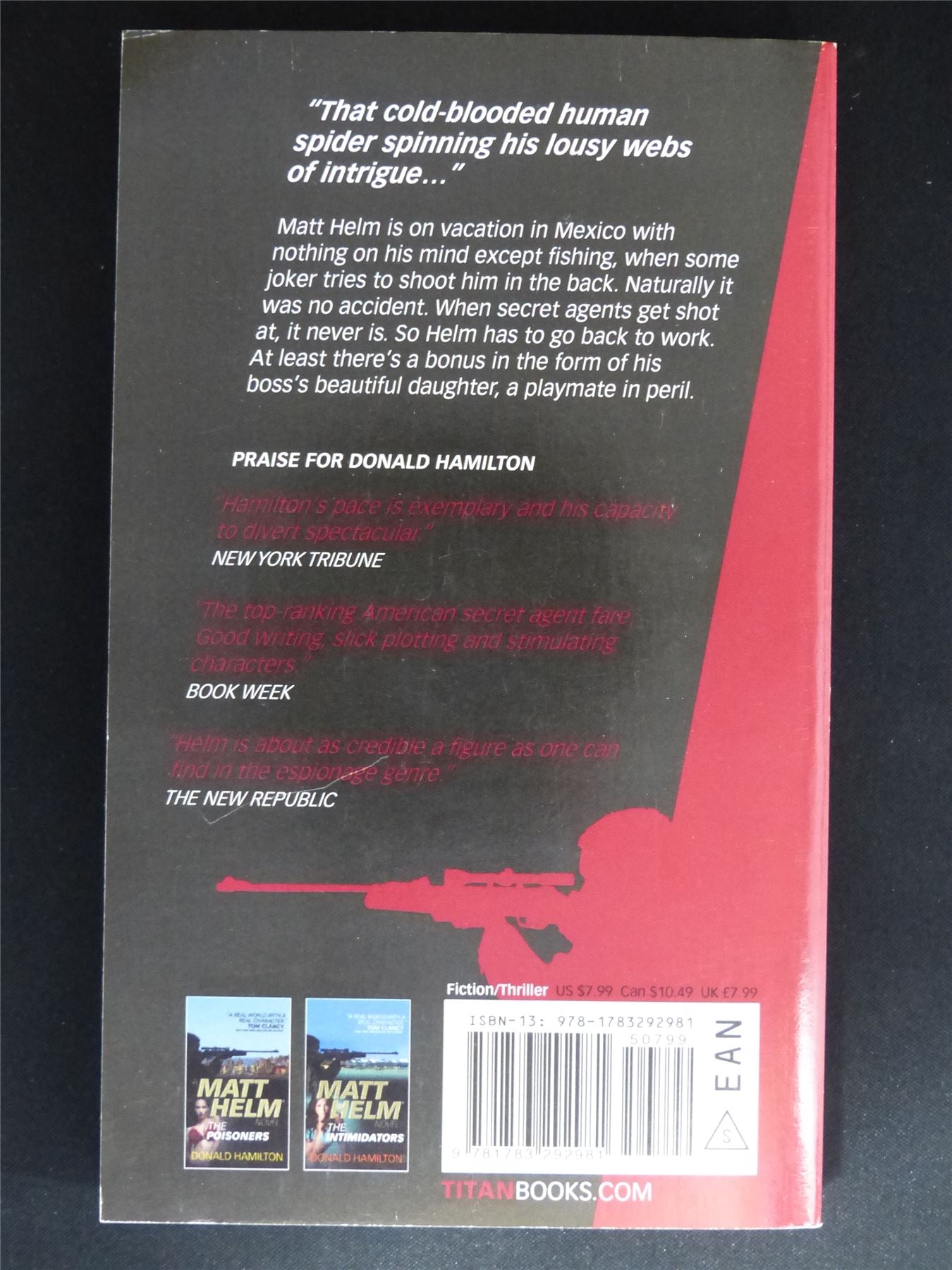 A Matt Helm Novel: The Intriguers - Titan Novel Softback #MM