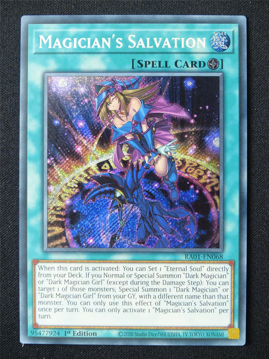 Magician's Salvation RA01 Secret Rare - 1st ed Yugioh Card #7T