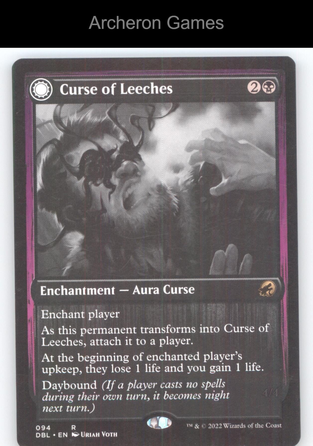 Curse of Leeches 94 R MTG Card Innistrad: Double Feature