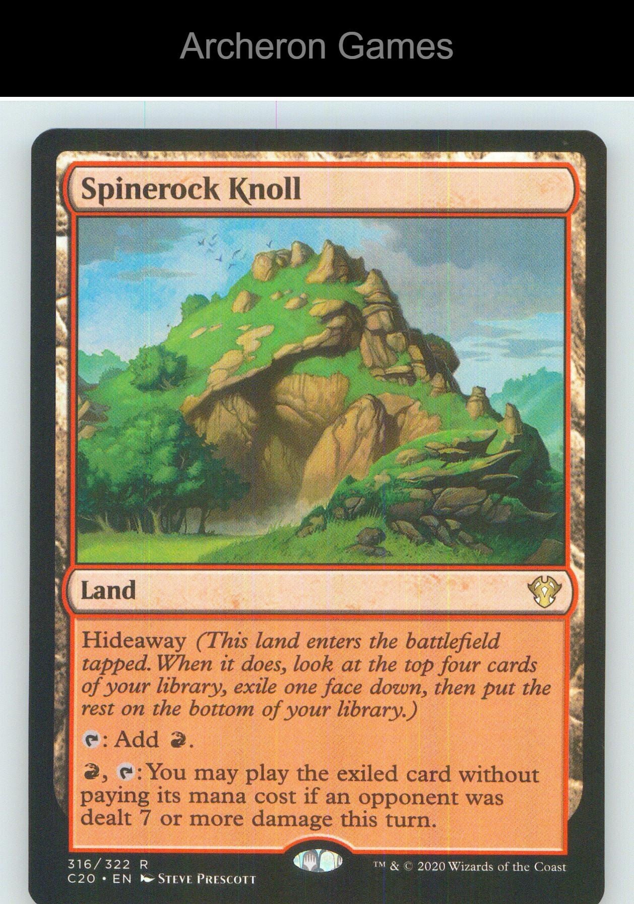 Spinerock Knoll C20 316 R MTG Card NM/EX+