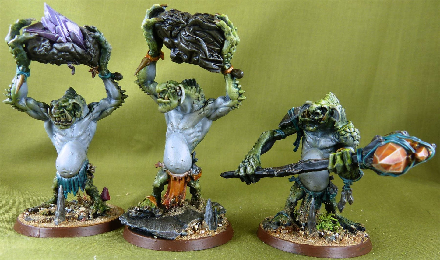 Rockgut Traggoths - Gloomspite gitz - Painted - Warhammer AoS 40k #PC
