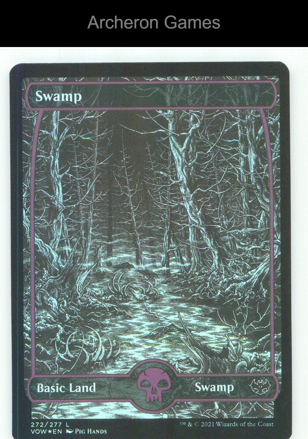 Swamp (272) VOW 272 Land MTG Card NM/EX+ Foil