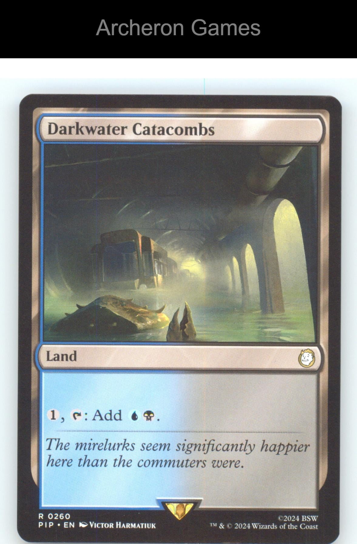 Darkwater Catacombs PIP 260 R MTG Card NM/EX+