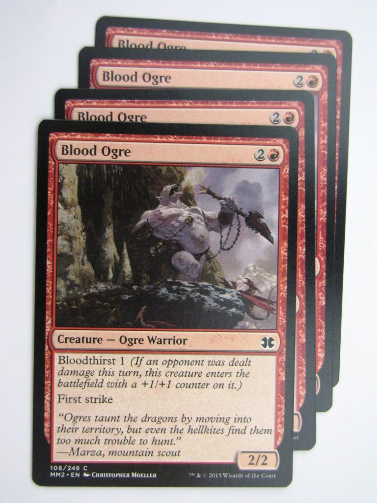 MTG MODERN MASTERS TWO: BLOOD OGRE x4 # 28C9