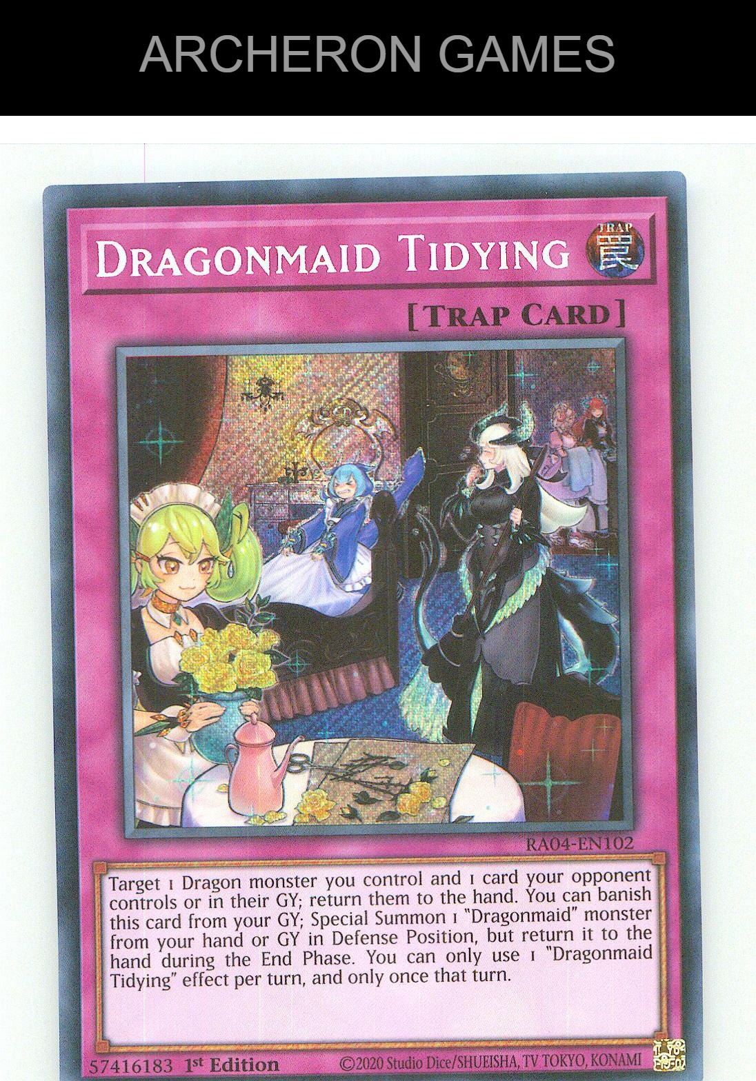 Dragonmaid Tidying (Secret Rare) SEC YUGIOH Card 1st Edition