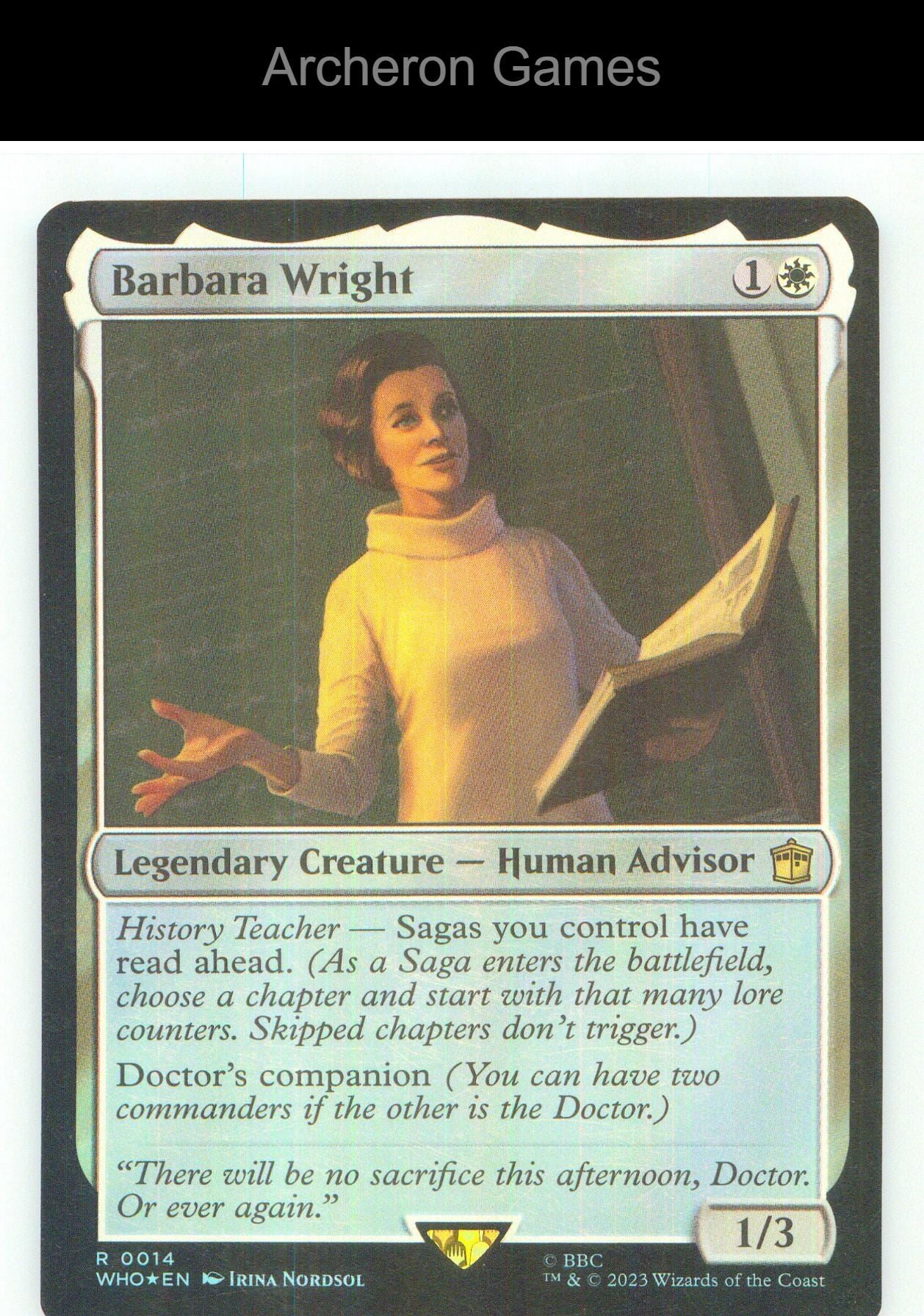 Barbara Wright WHO 14 R MTG Card NM/EX+ Foil