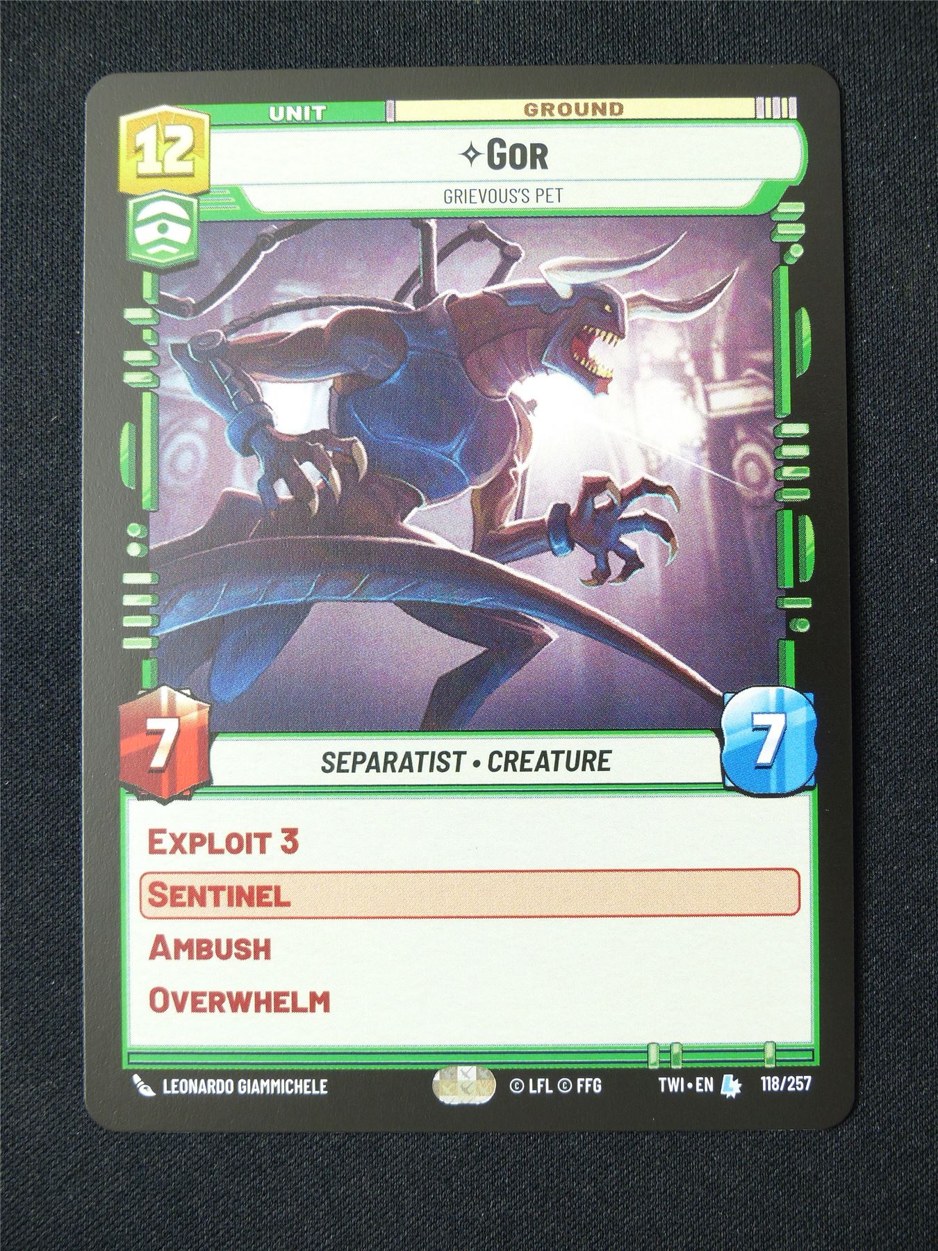 Gor Grievous's Pet 118/275 - Star Wars Unlimited Card #247