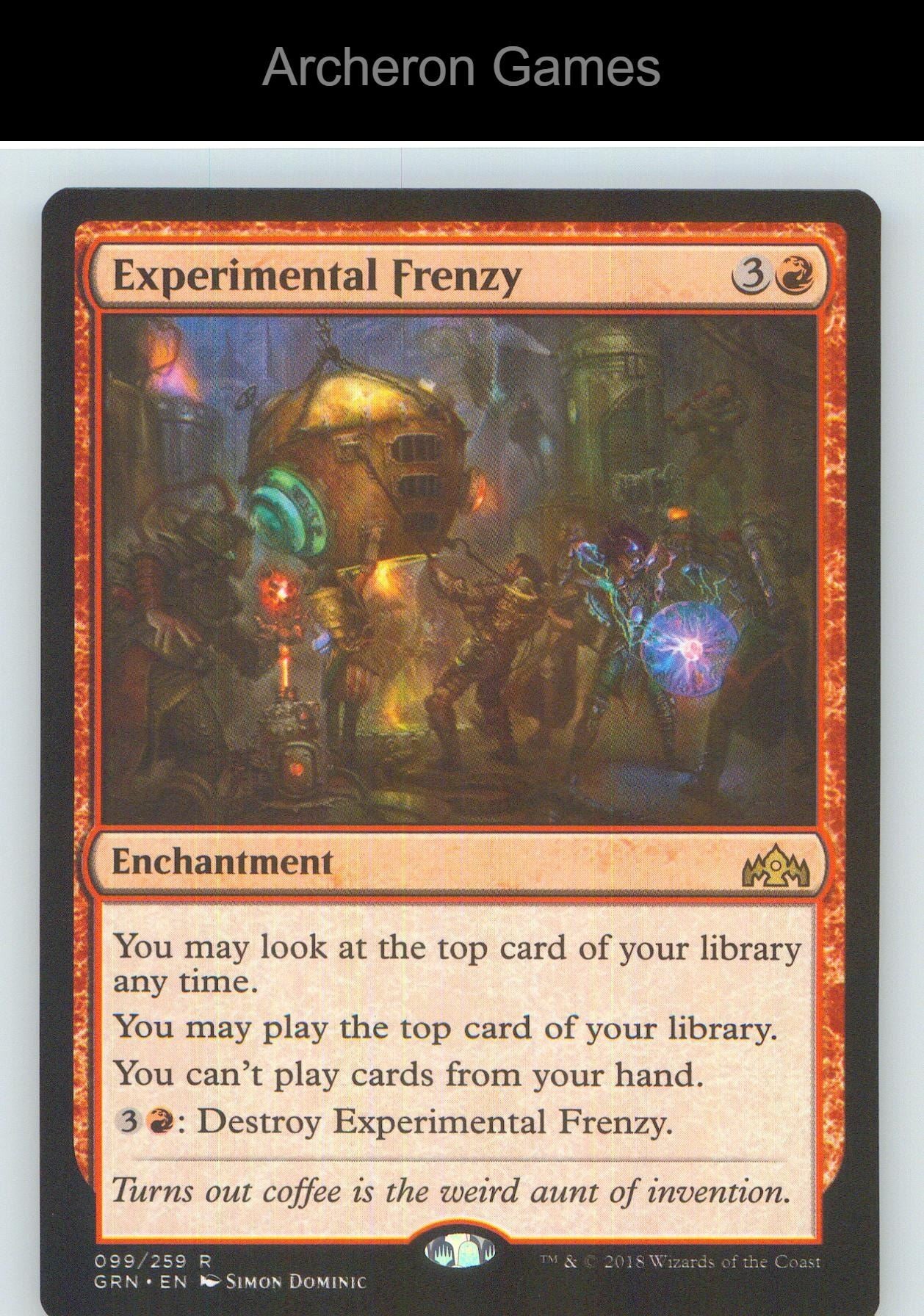 Experimental Frenzy GRN 99 R MTG Card NM/EX+