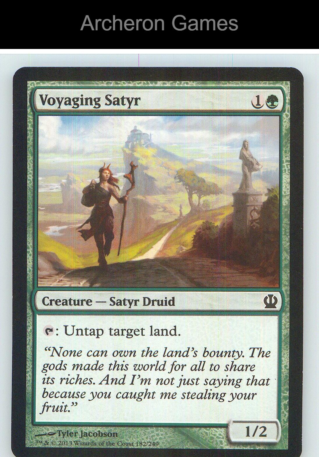 Voyaging Satyr THS 182 C MTG Card NM/EX+