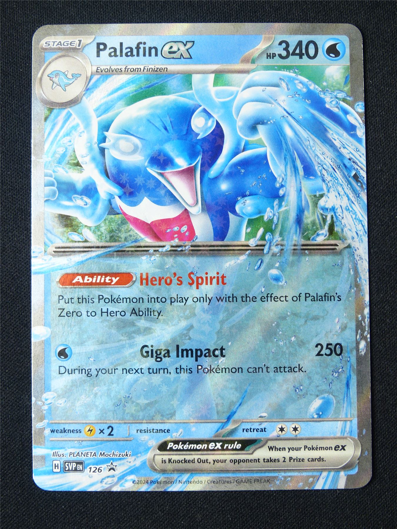 Palafin EX 126 Promo Holo - Pokemon Card #1AX Palafin EX 126 Promo Holo - Pokemon Card #1AX