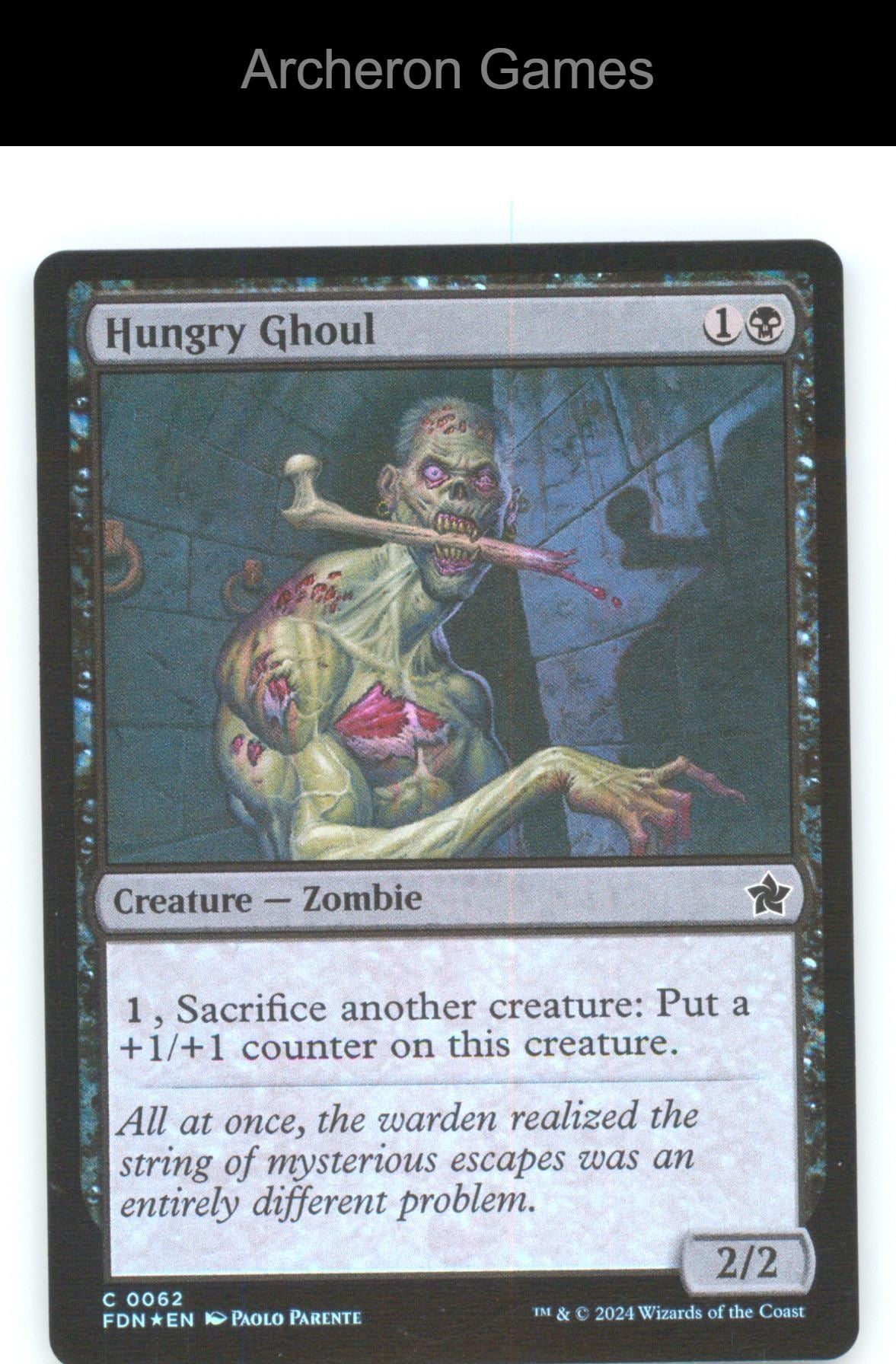 Hungry Ghoul FDN 62 C MTG Card Foundations Foil