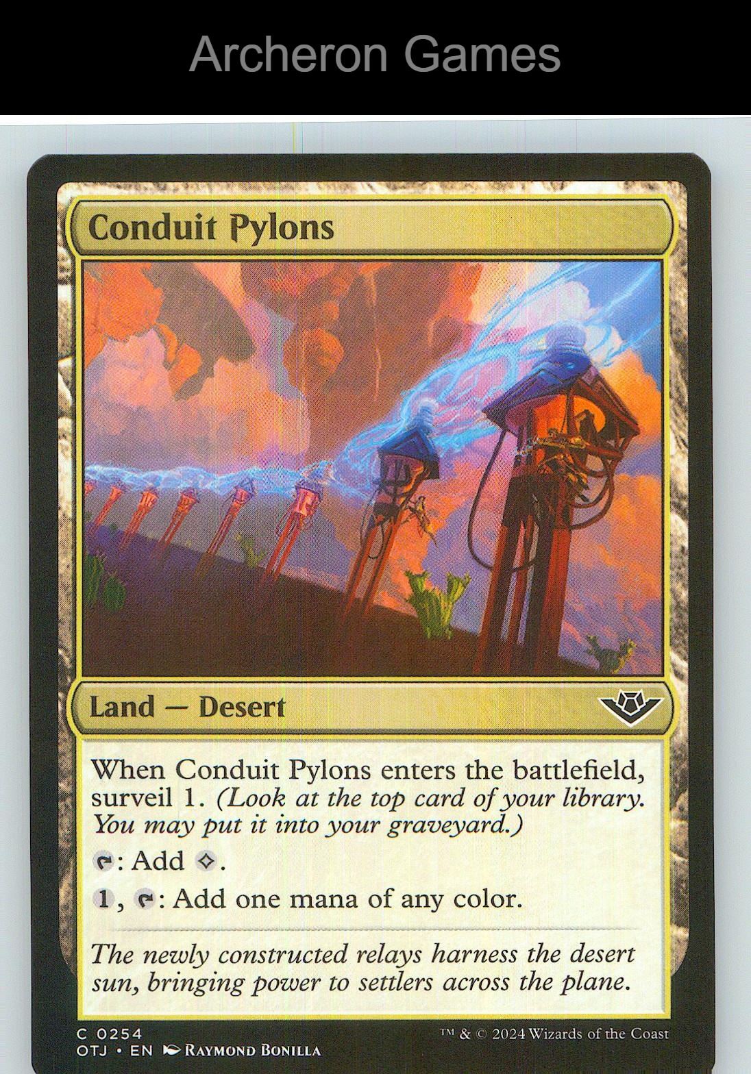 Conduit Pylons OTJ 254 C MTG Card NM/EX+