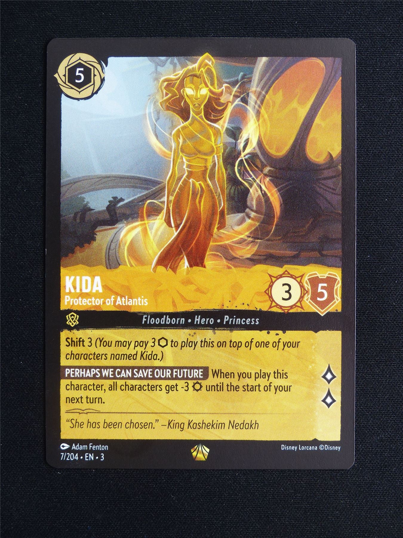 Kida Protector of Atlantis 7/204 - Lorcana Card #1ZR