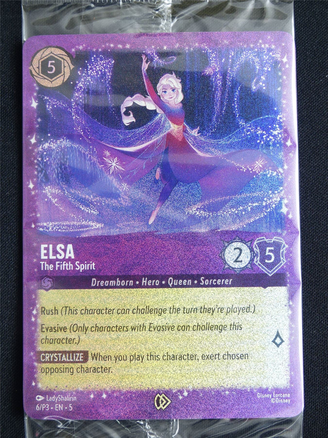 Elsa The Fifth Spirit 6/P3 Foil - Lorcana Card #5FL