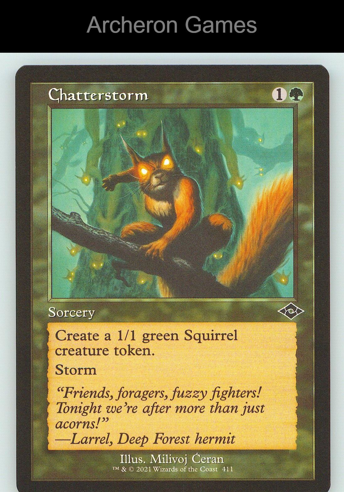 Chatterstorm (Retro Frame) MH2 411 C MTG Card NM/EX+