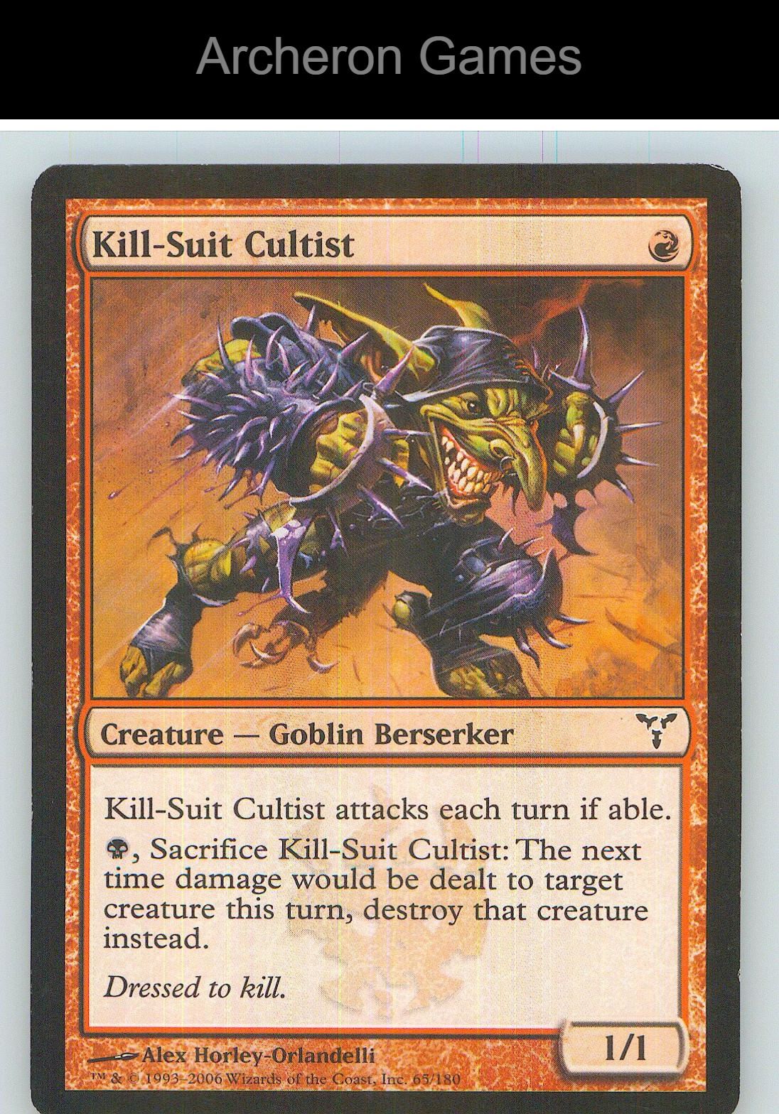 Kill-Suit Cultist DIS 65 C MTG Card NM/EX+