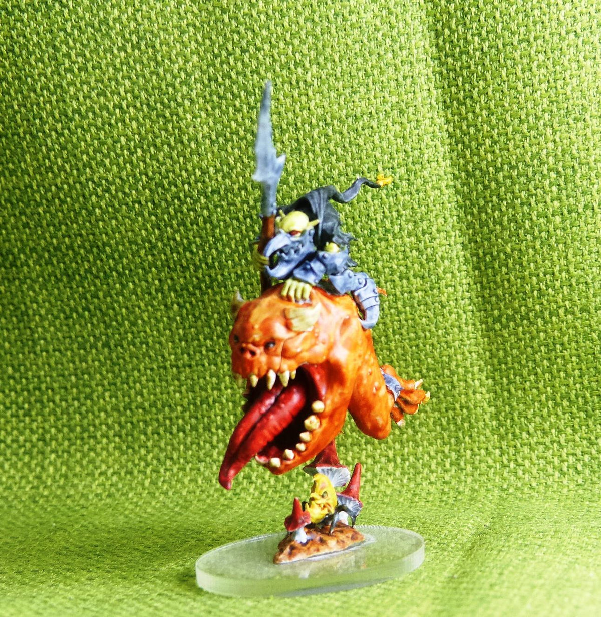 Gloomspite Gitz - Loonbass On Giant Cave Squig Painted - Warhammer AoS 40k #BA